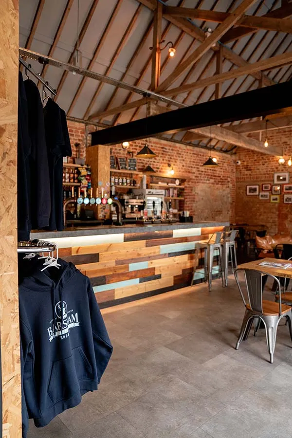 barsham brewery taproom bar hospitality refurbishment - Elmcore Interiors Norfolk