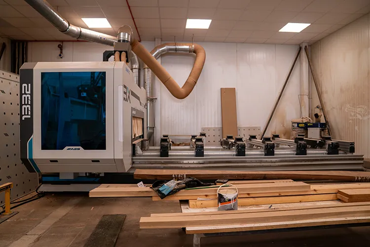 Elm Core Interiors - Bespoke joinery and furniture workshop detail