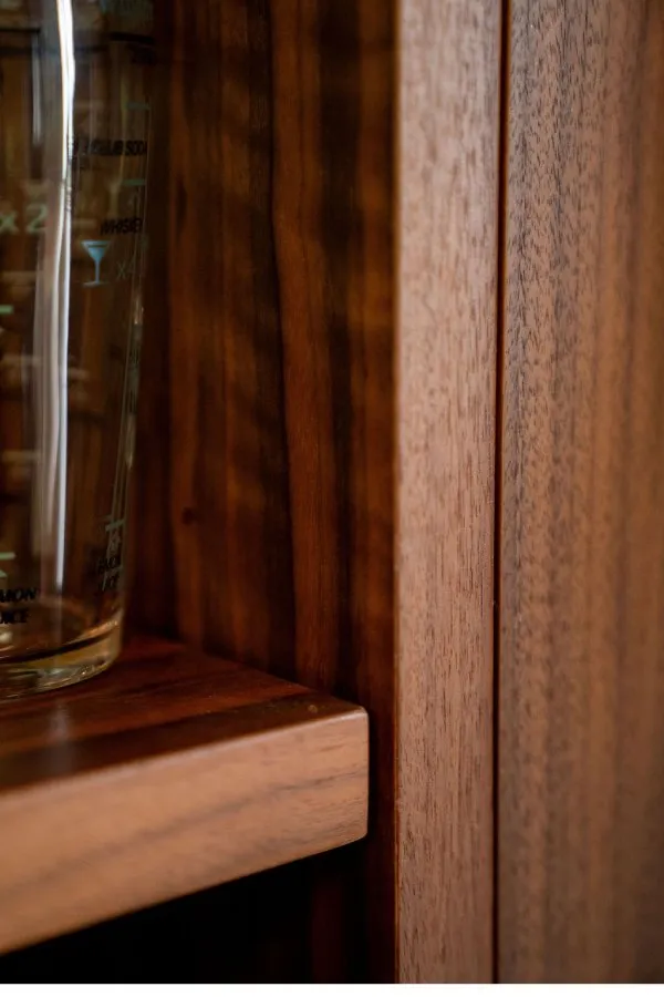 bespoke home bar and media wall - Elm Core Interiors