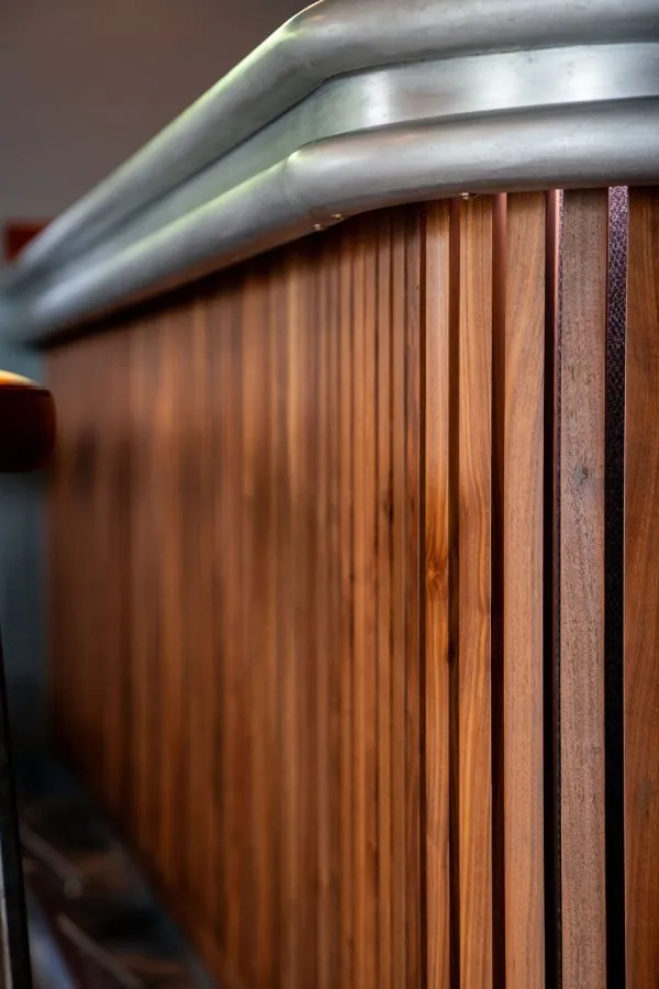 bespoke home bar and media wall - Elm Core Interiors