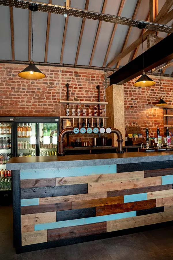 barsham brewery taproom bar hospitality refurbishment - Elmcore Interiors Norfolk
