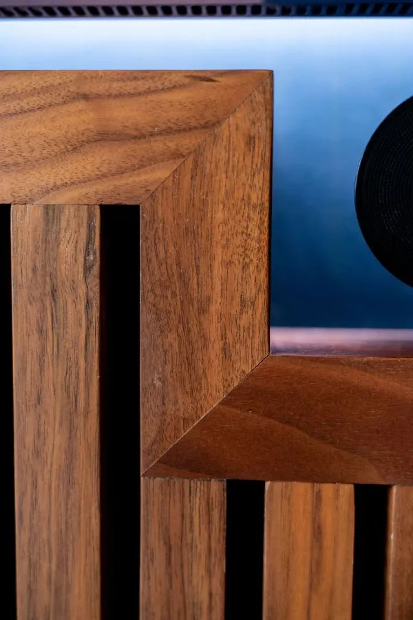 bespoke home bar and media wall - Elm Core Interiors