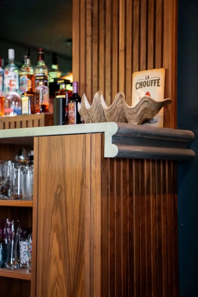 bespoke home bar and media wall - Elm Core Interiors